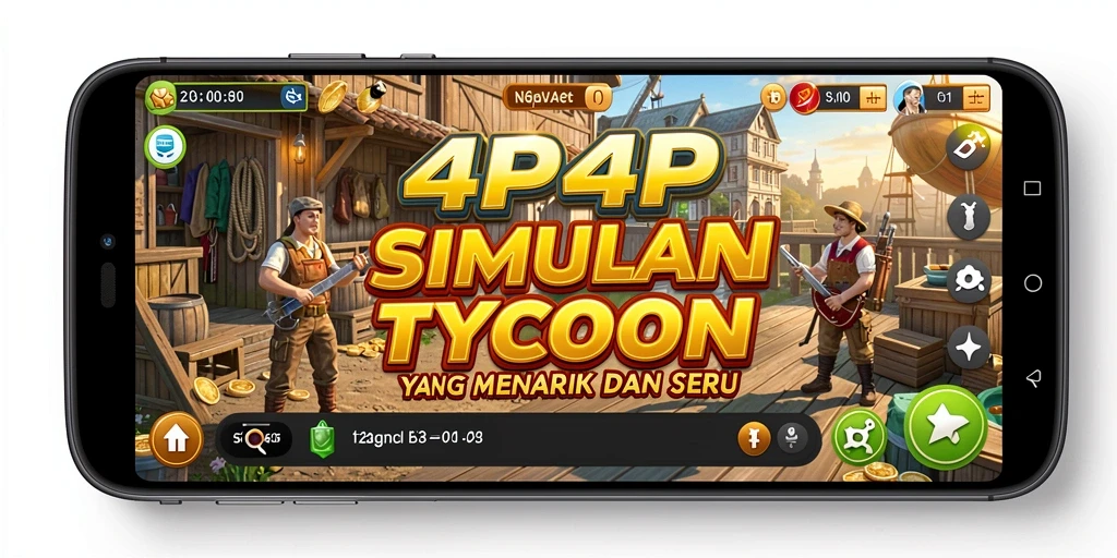 Screenshot gameplay <strong>4P4P</strong> menunjukkan keseruan membangun bisnis.
