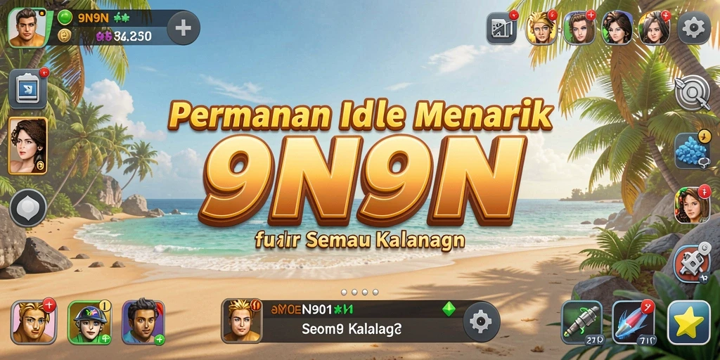 Tampilan gameplay 9N9N yang interaktif dan menarik.