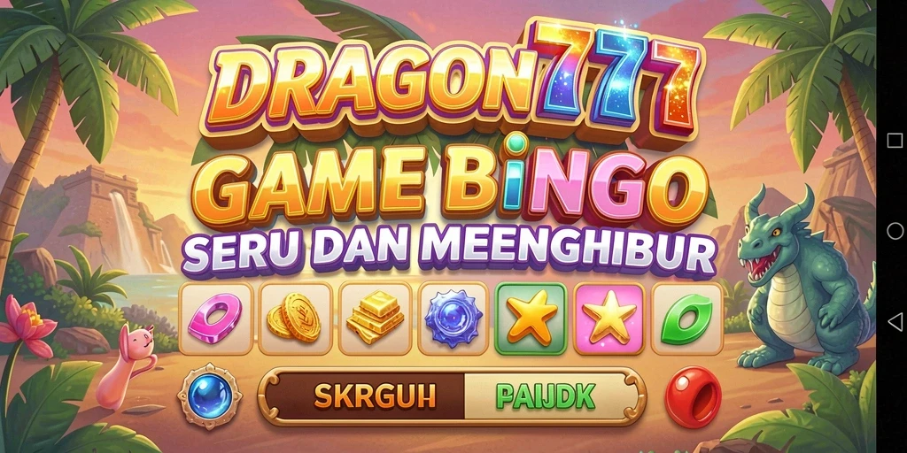 Screenshot utama DRAGON777 menampilkan gameplay Bingo yang seru dan interaktif.