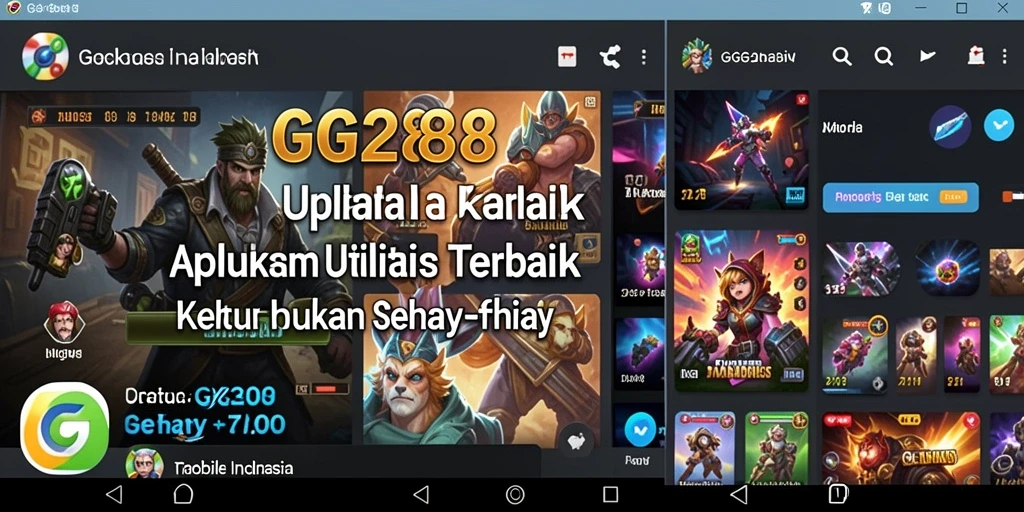 Tampilan antarmuka GG288 yang modern dan intuitif.