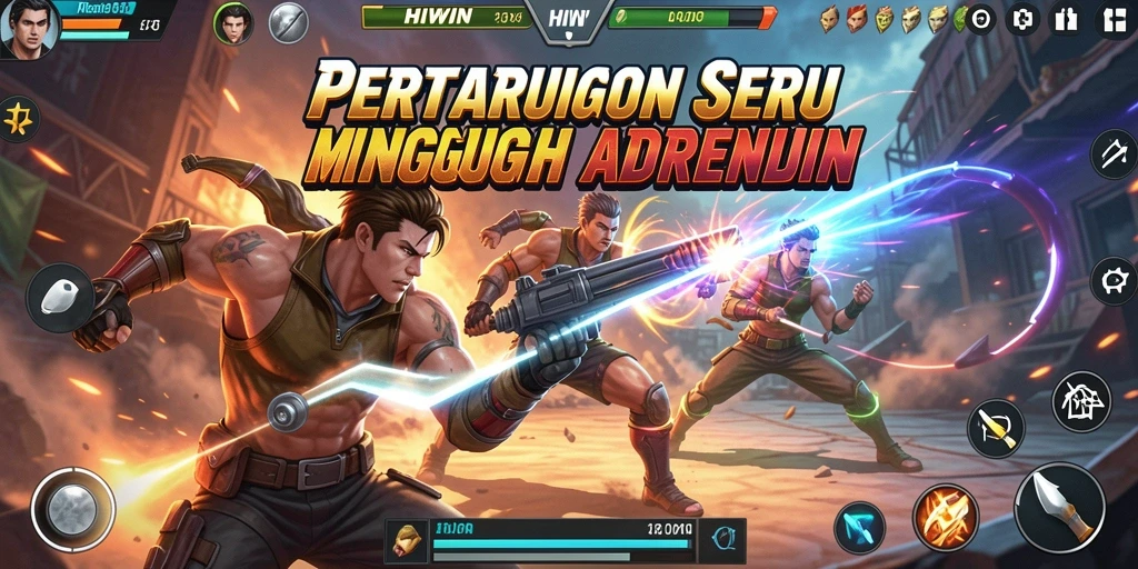 Tampilan gameplay seru dan menegangkan di HIWIN.