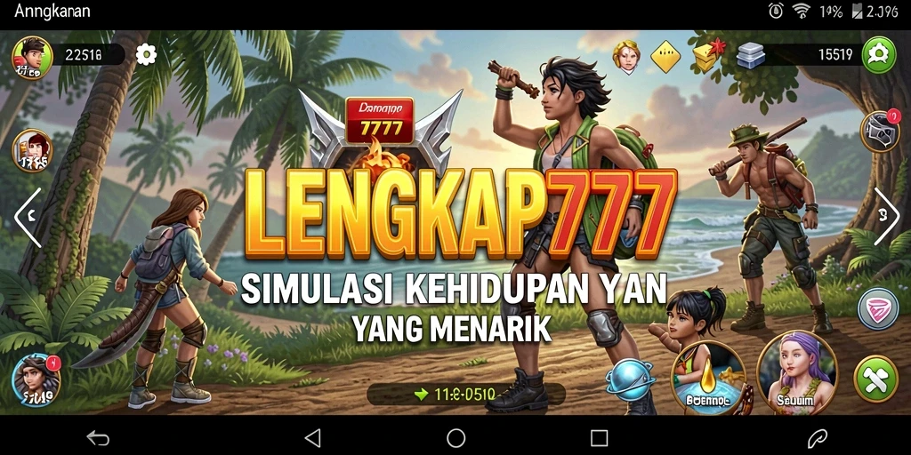 Tampilan gameplay LENGKAP777 yang menarik dan imersif.