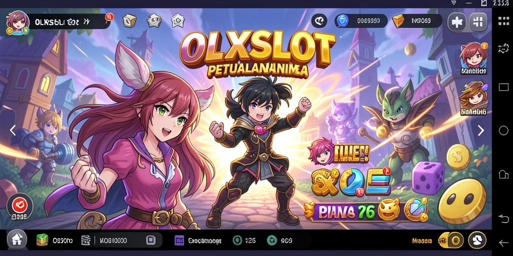 Tampilan seru dari gameplay OLXSLOT yang penuh aksi Anime.