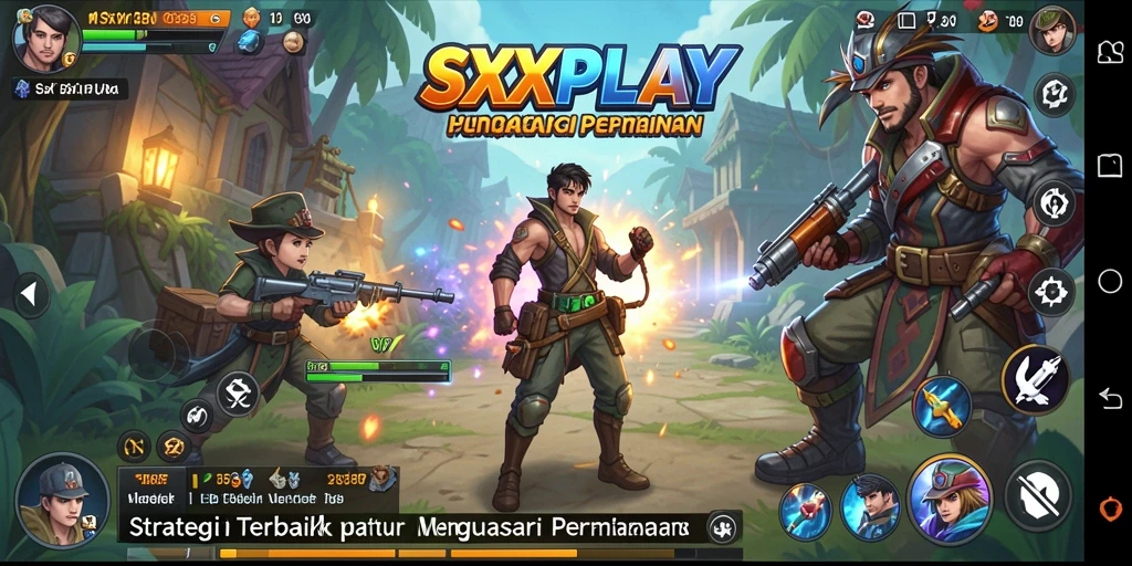 Tangkapan layar dari gameplay menegangkan SXXPLAY dalam pertempuran strategi.