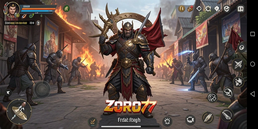 Tampilan gameplay seru dan strategi mendalam di ZORO77.
