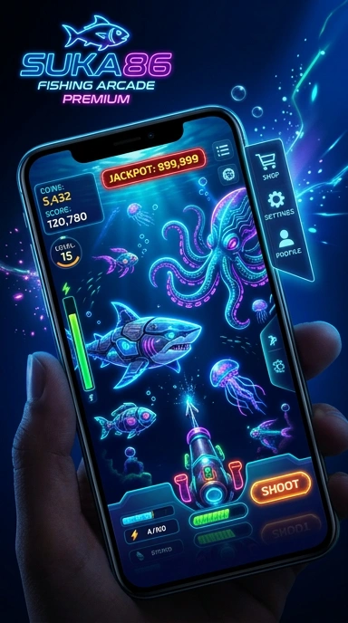 Screenshot dari antarmuka pengguna suka86 yang menampilkan berbagai aplikasi.